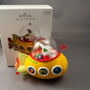 Hallmark Keepsake Christmas Ornament 2012 Santa in‎ Yellow Submarine S S R 2012